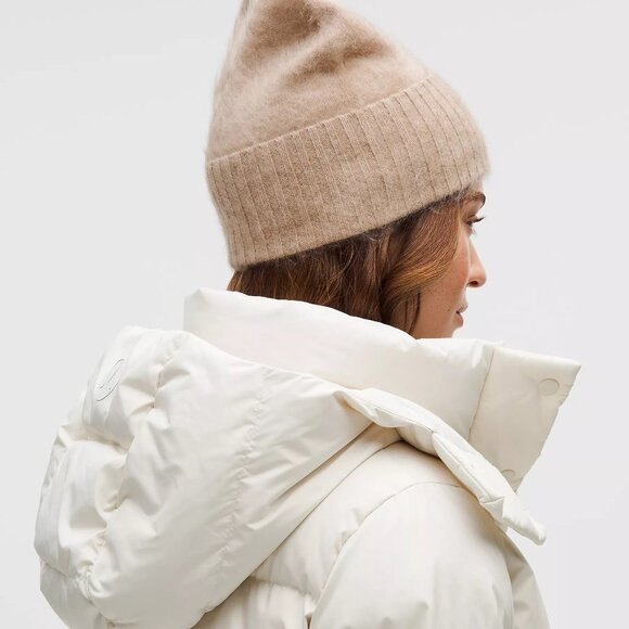 NWT Lululemon Fuzzy Cashmere Beanie Brand New, with tags tan  display picture 3